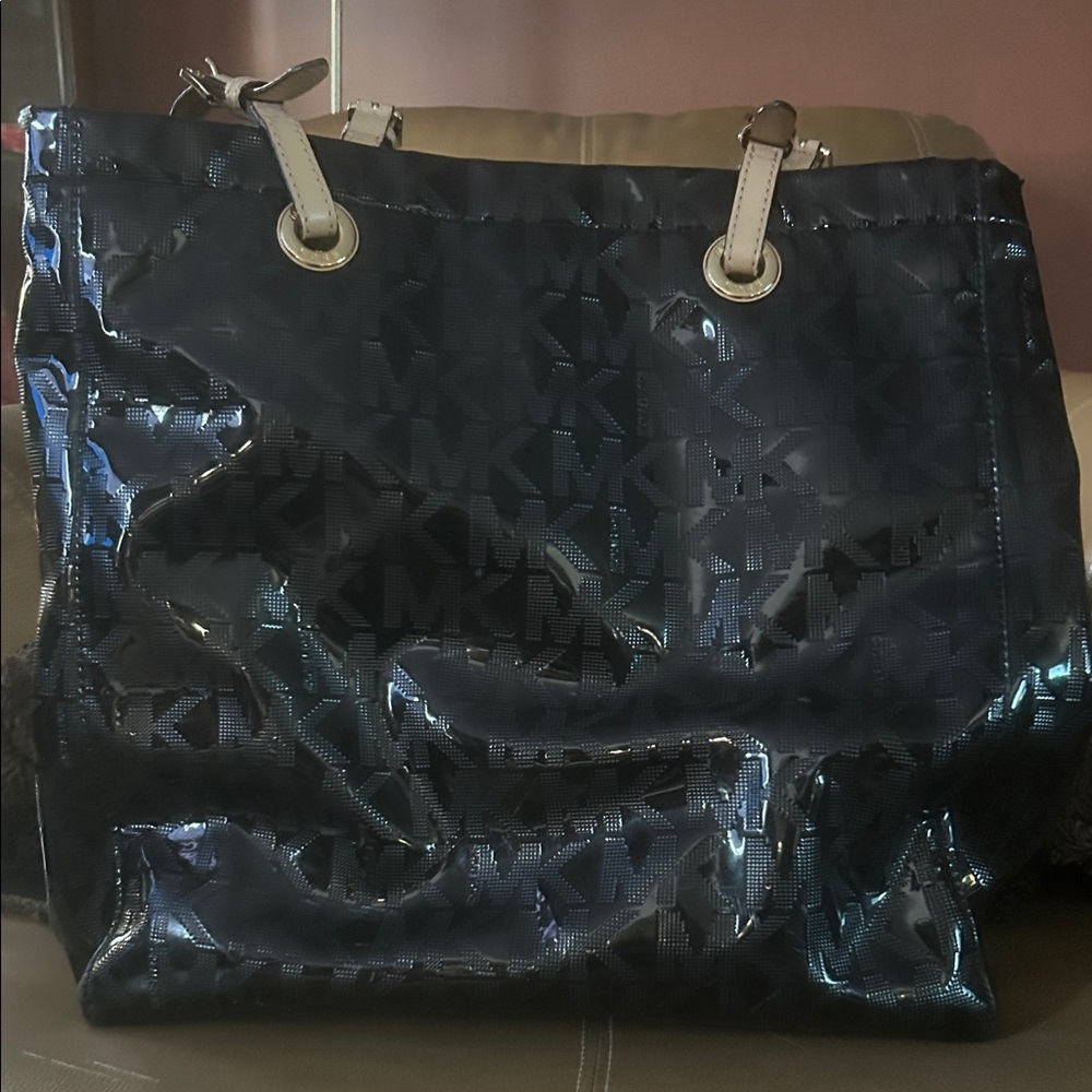 Michael Kors Glossy Black Tote